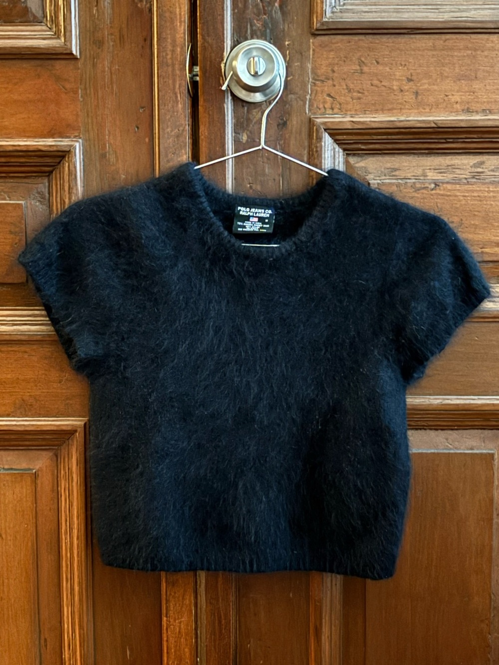 Polo Ralph Laurent Fuzzy Crop Top